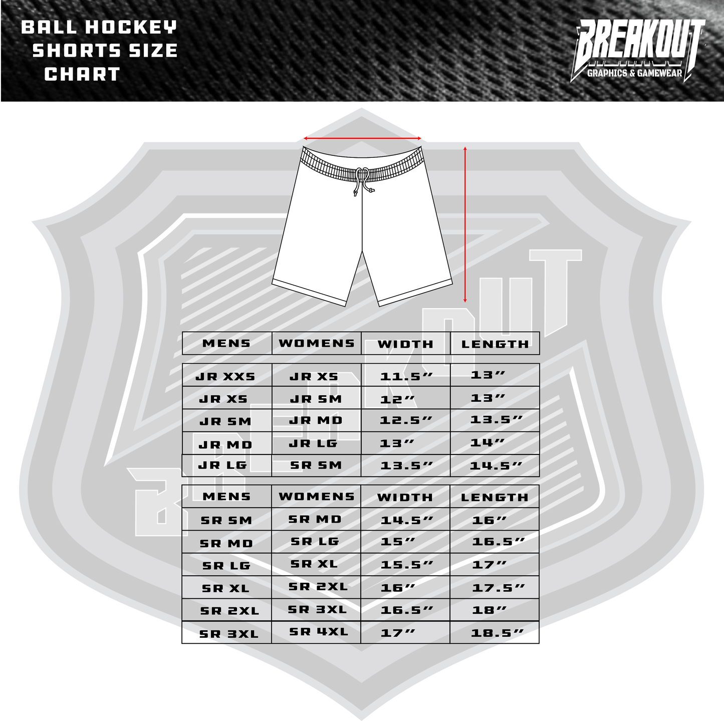BC Grizzlies - Black Game Shorts (Sublimated) | *Pre-ORDER*