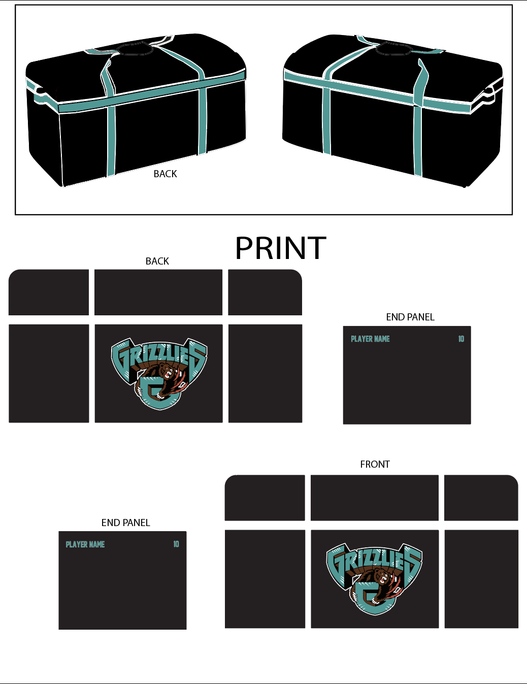 BC Grizzlies - Hockey Bag | *Pre-ORDER*