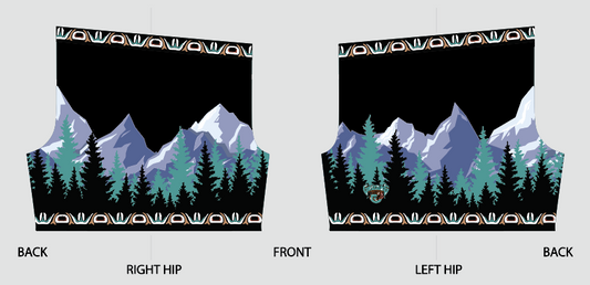 BC Grizzlies - Black Game Shorts (Sublimated) | *Pre-ORDER*